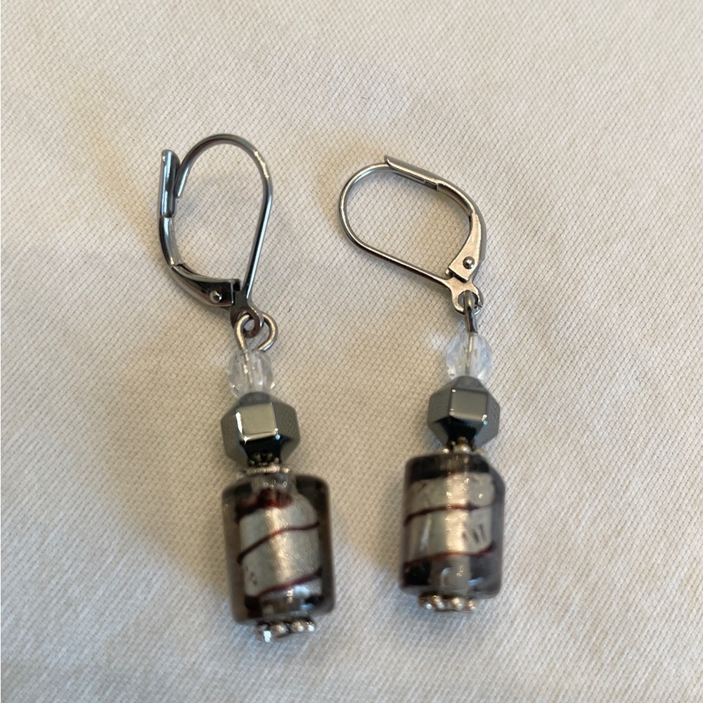 ** 2 For 20$ -- Silver and Brown Earrings